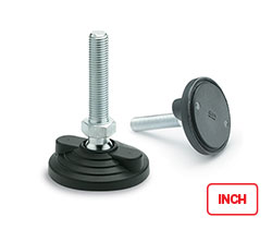 LV.F (inch sizes)-Adjustable feet for ground mounting